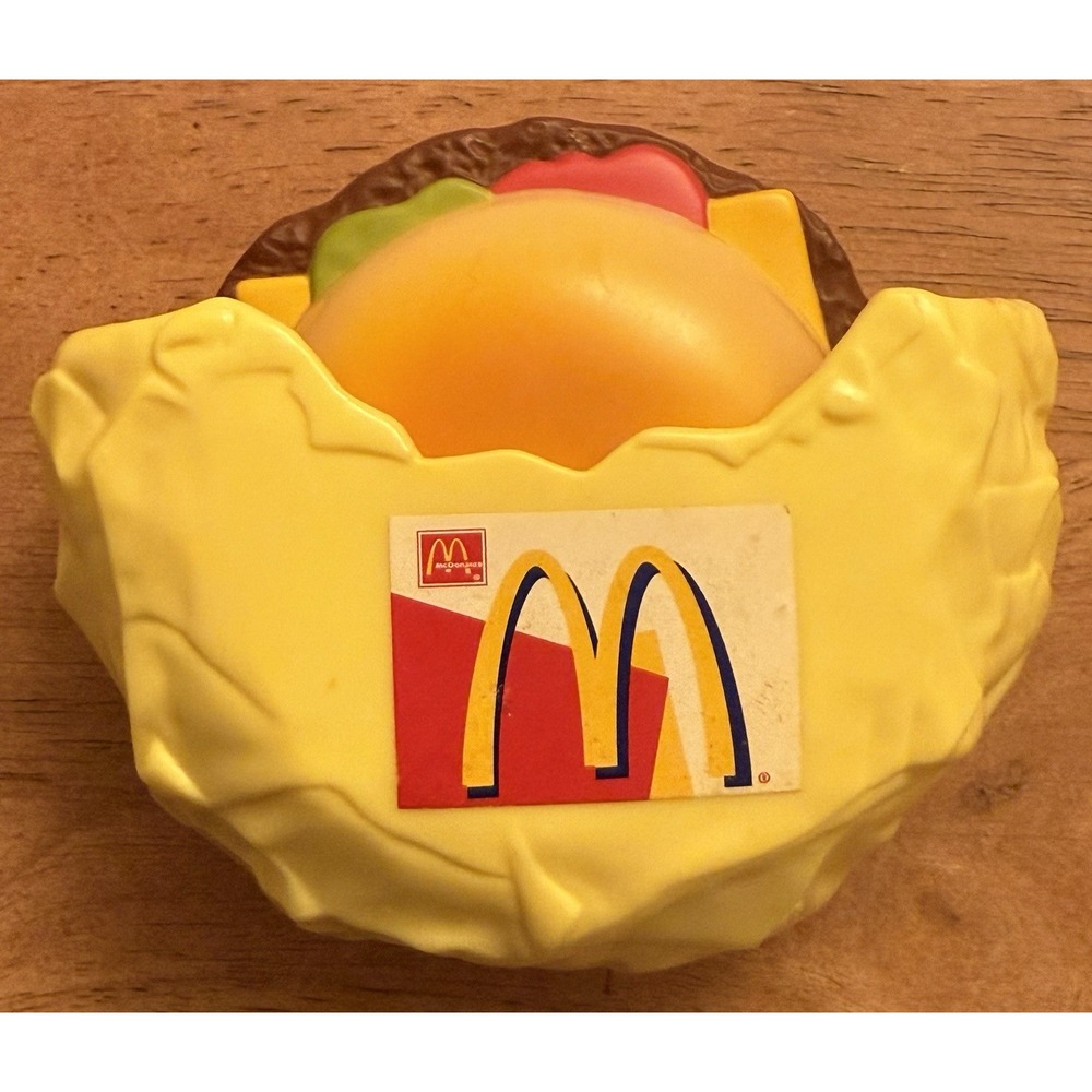 Vintage 1993 McDonald's Cheeseburger Magic Bite Happy Meal Toy